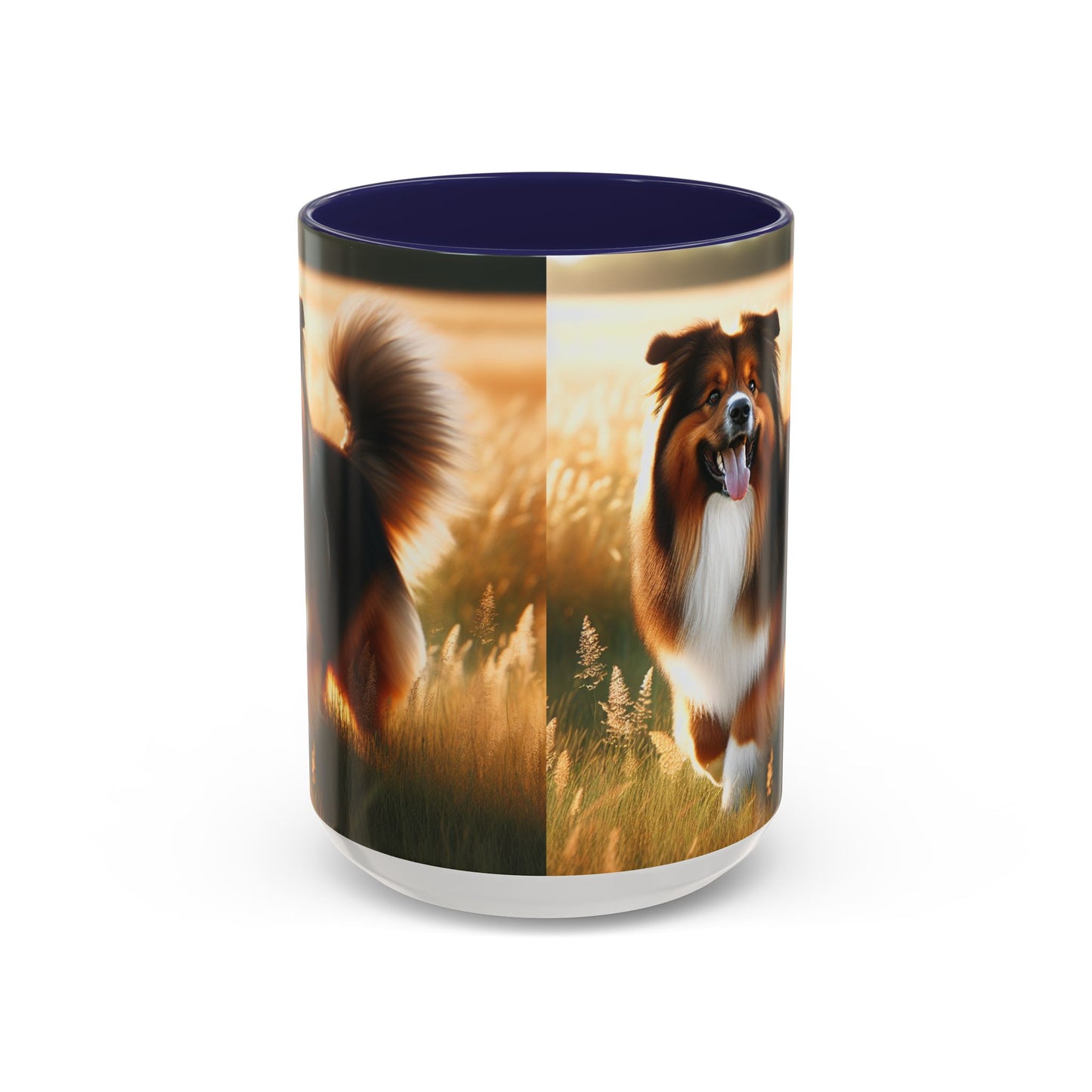 Bohemian Shepherd Accent Coffee Mug - Perfect Gift for Dog Lovers