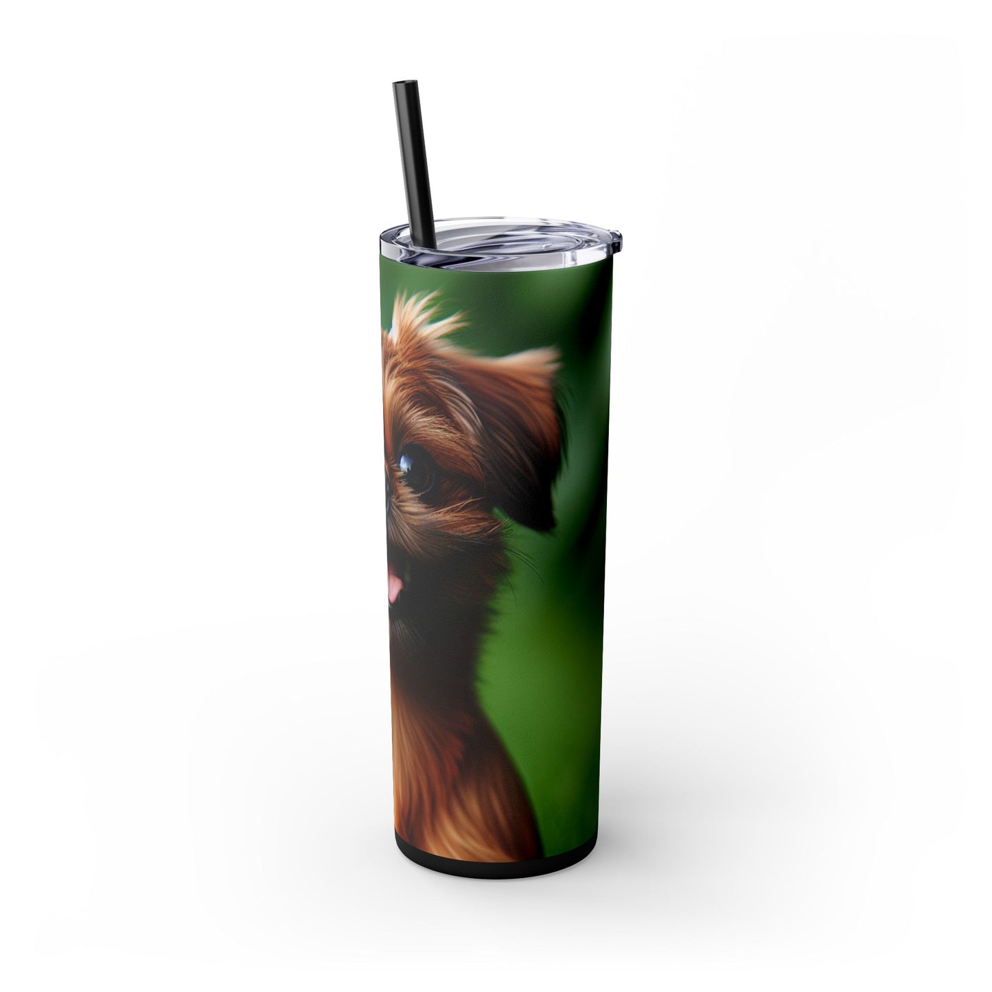 Brussels Griffon Tumbler with Straw, 20oz