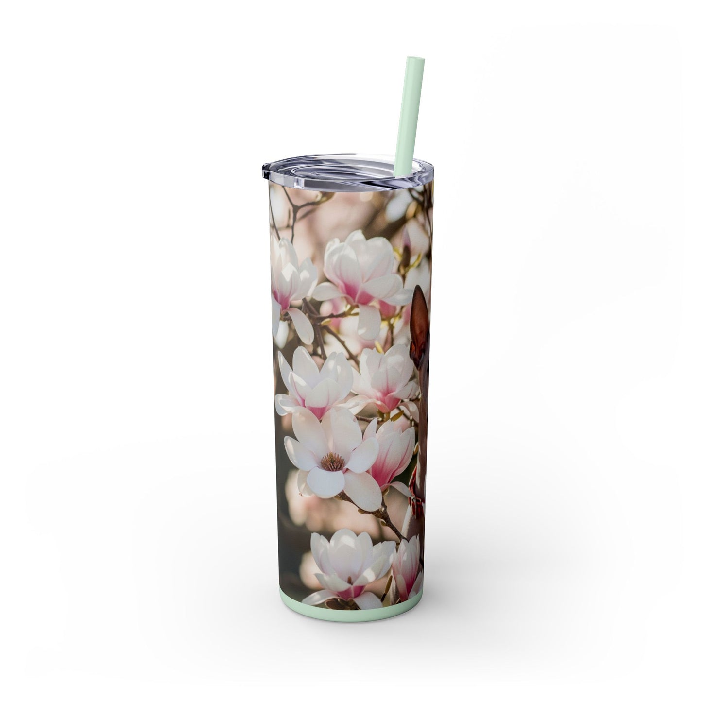 American Hairless Terrier Skinny Tumbler with Straw, 20oz