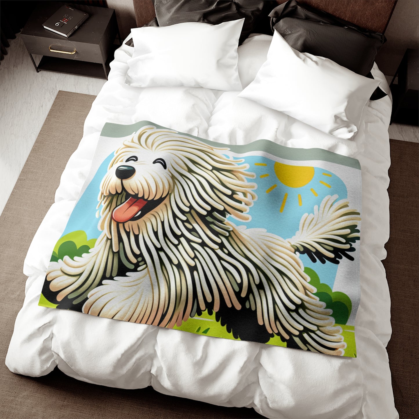 Komondor Sweatshirt Blanket