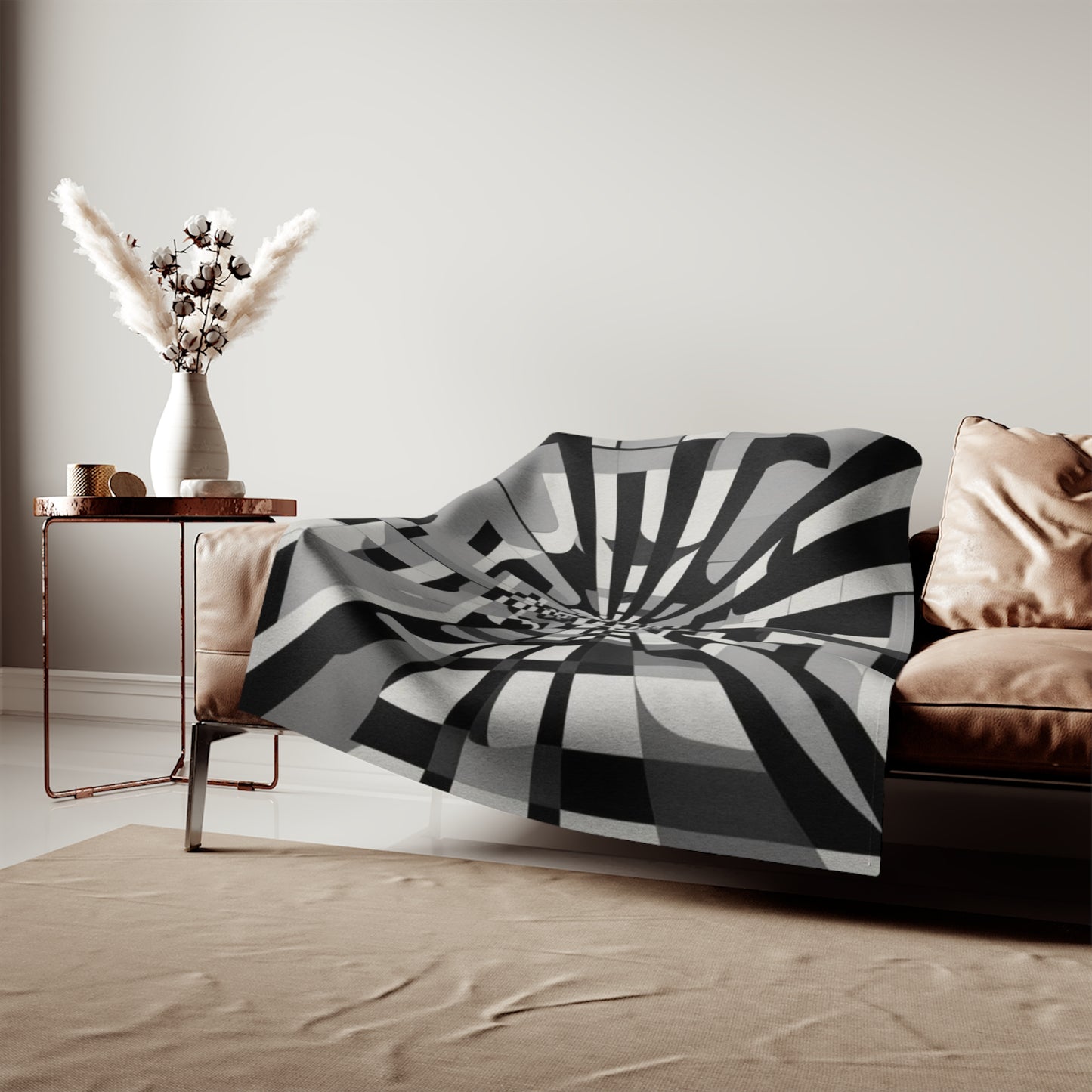 Optical Illusion Sweatshirt Blanket