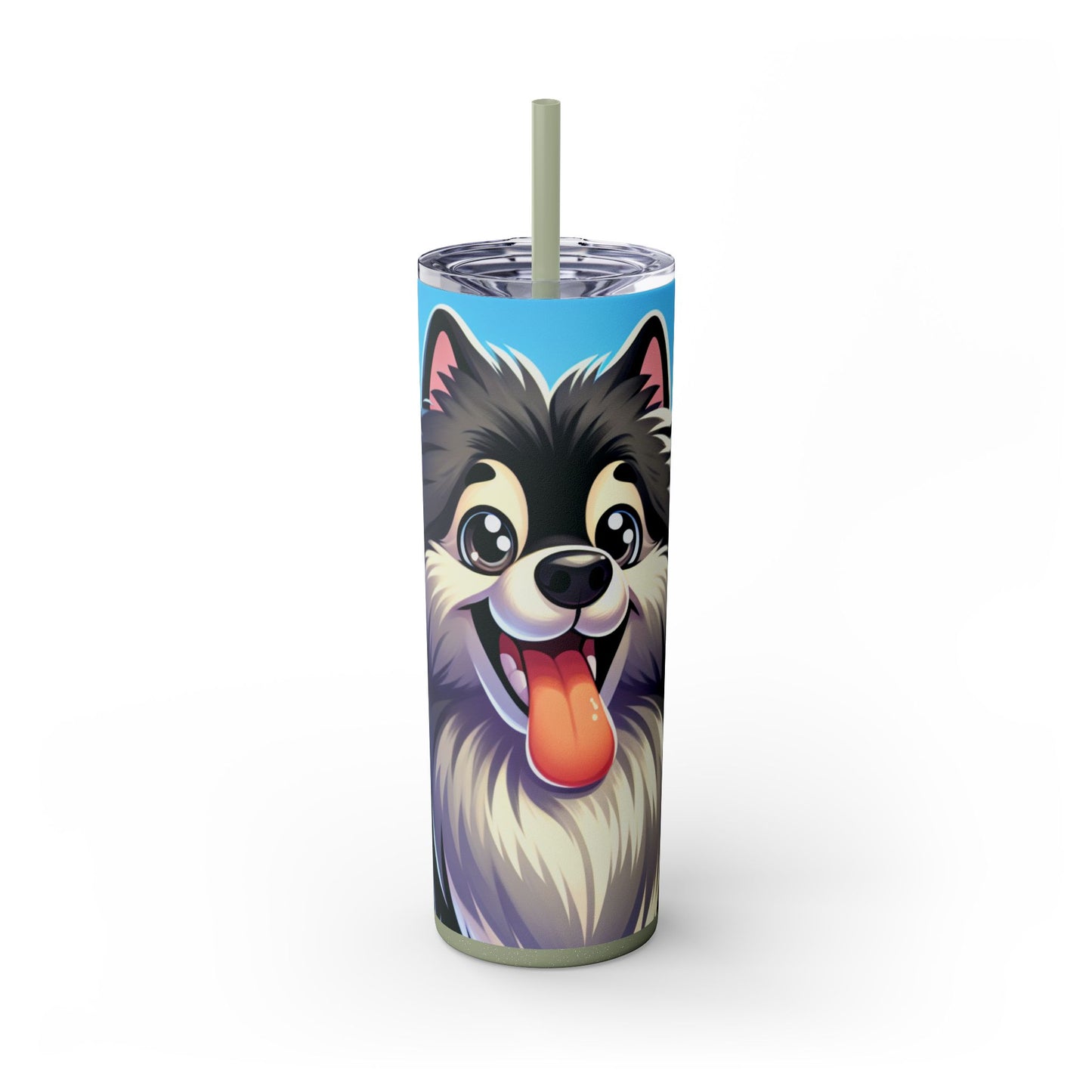 Keeshond Tumbler with Straw, 20oz