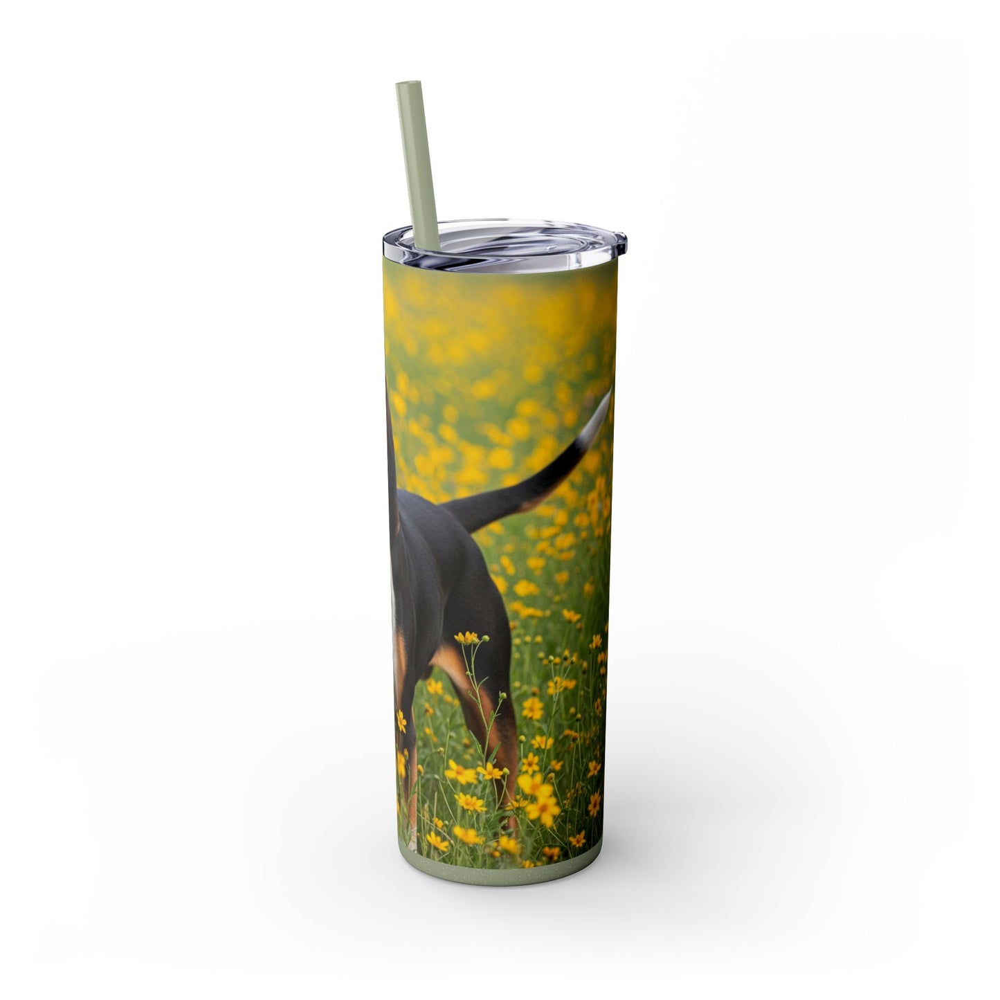 American English Coonhound Tumbler with Straw, 20oz