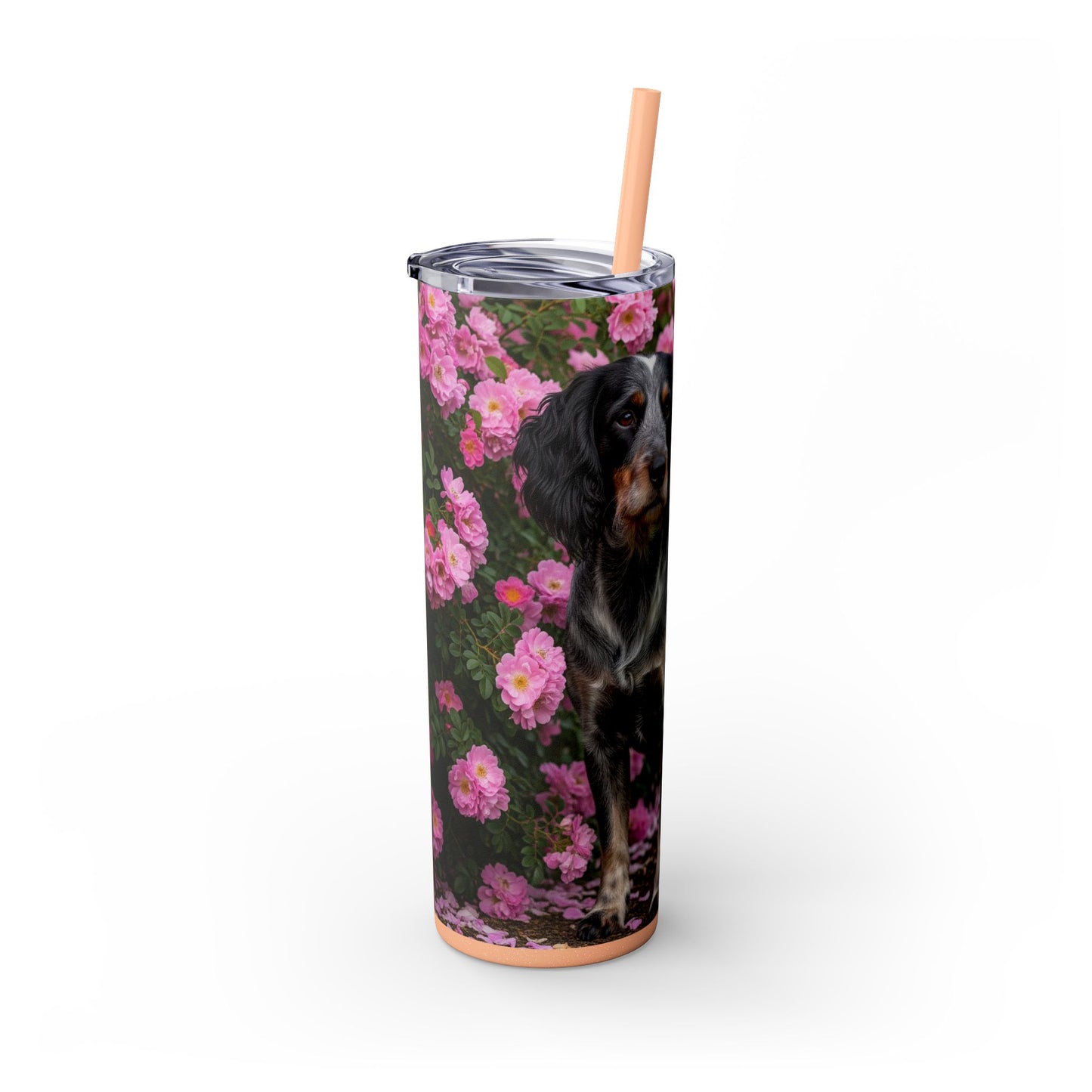 Blue Picardy Spaniel Tumbler with Straw, 20oz