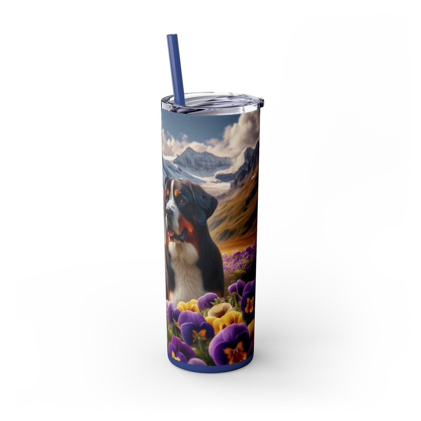 Greater Swiss Mountain Dog Tumbler with Straw, 20oz