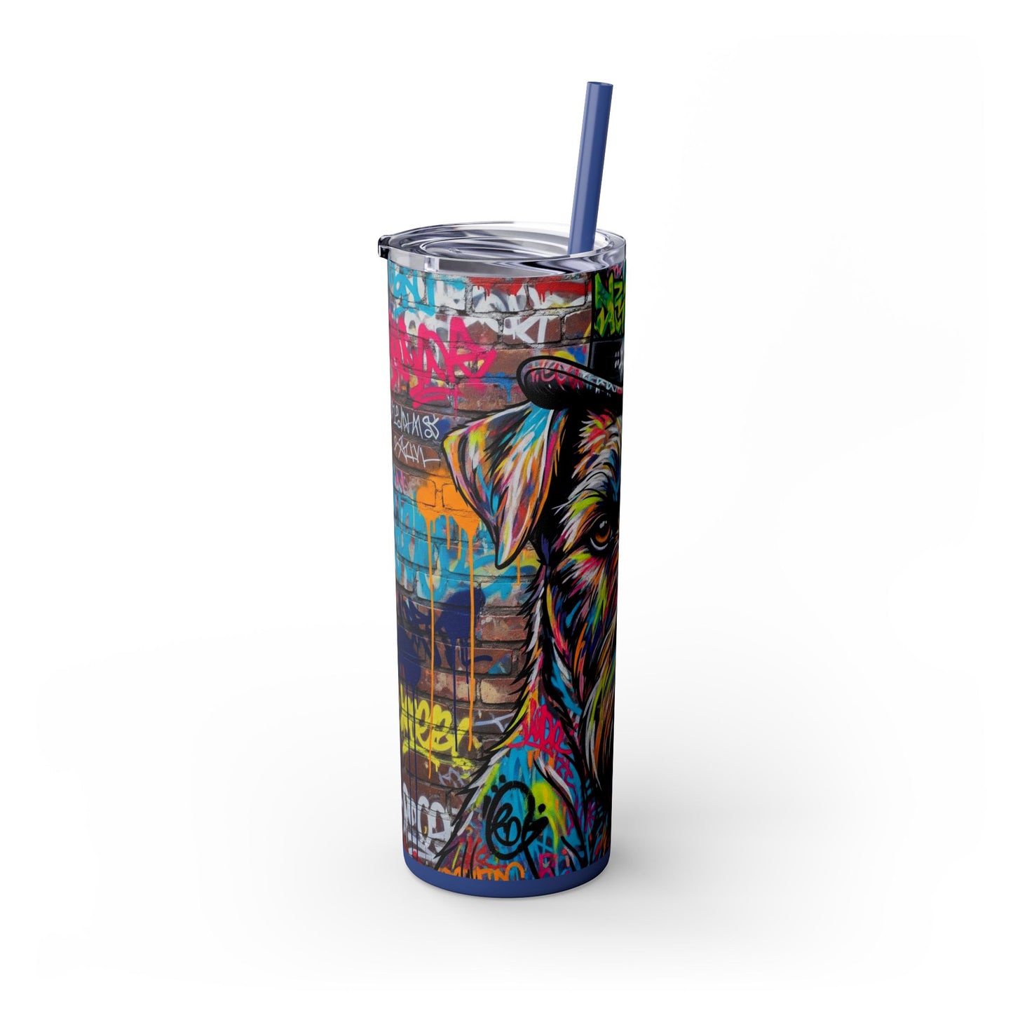 Teddy Roosevelt Terrier Tumbler with Straw, 20oz