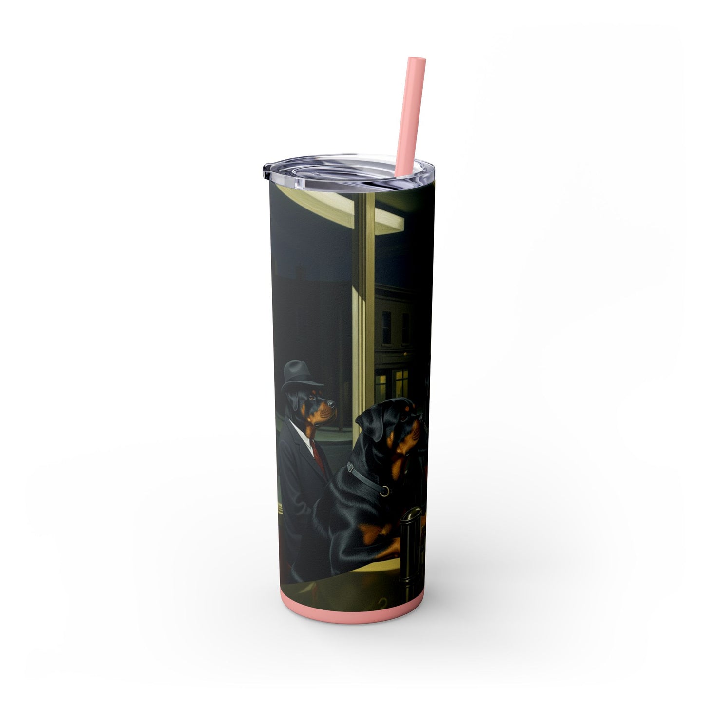 Rottweiler Tumbler with Straw, 20oz