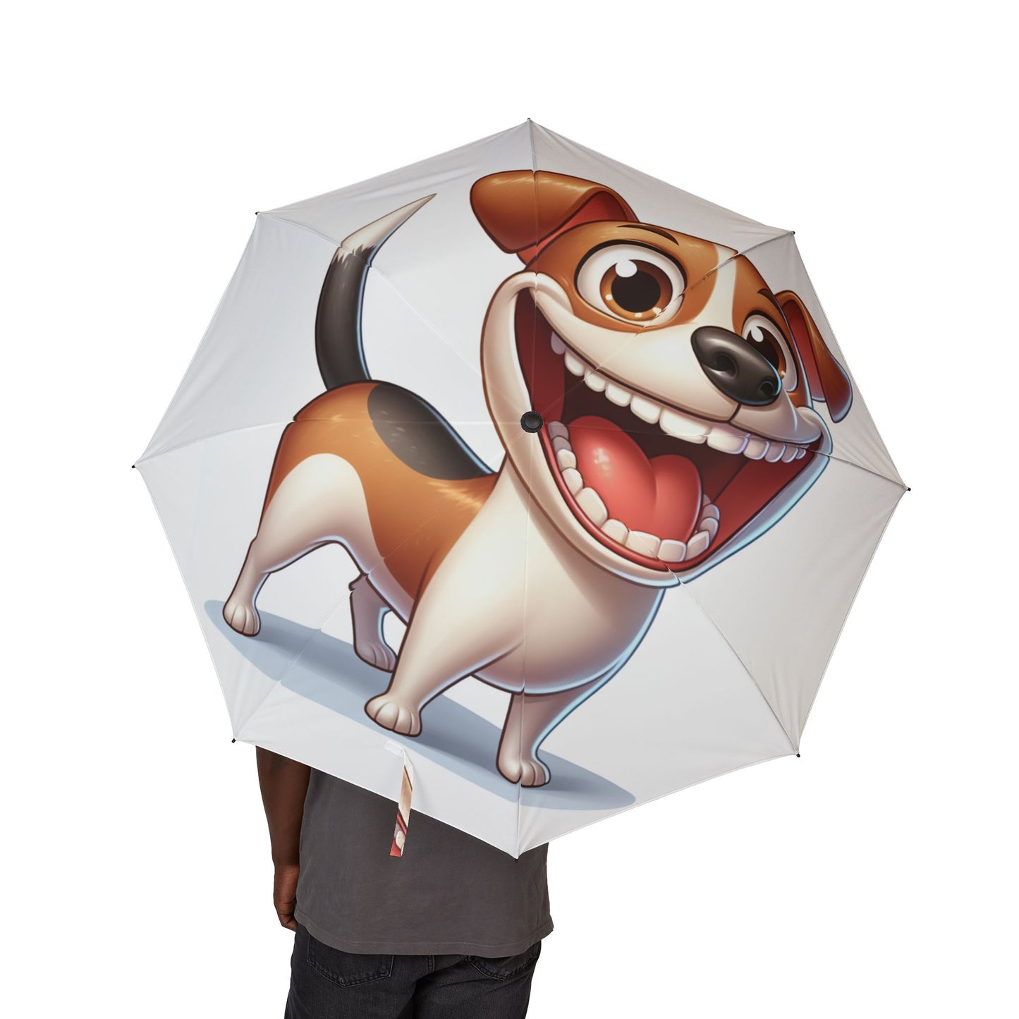 Teddy Roosevelt Terrier Semi-Automatic Foldable Umbrella
