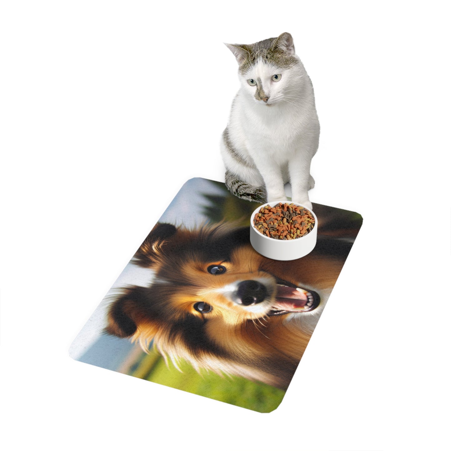 Pet Food Mat (12x18) - Shetland Sheepdog