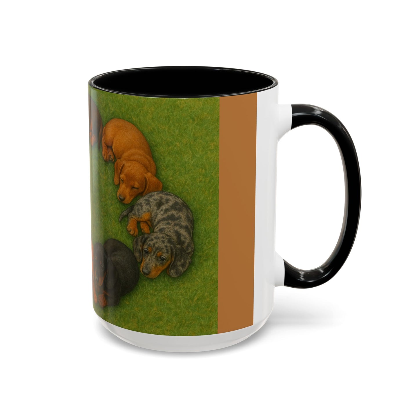 Dachshund puppies Accent Coffee Mug - Perfect Gift for Dog Lovers