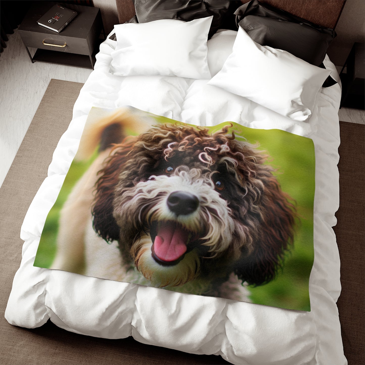 Spanish Water Dog Sweatshirt Blanket