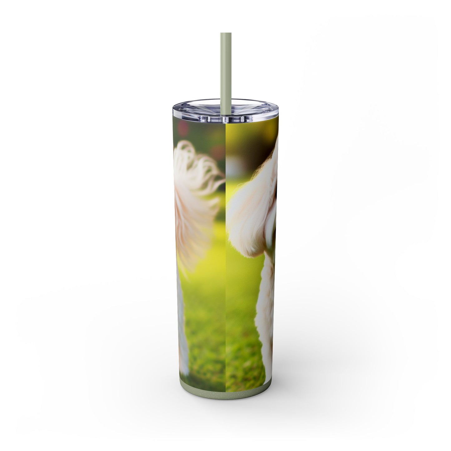 Maltipoo Tumbler with Straw, 20oz