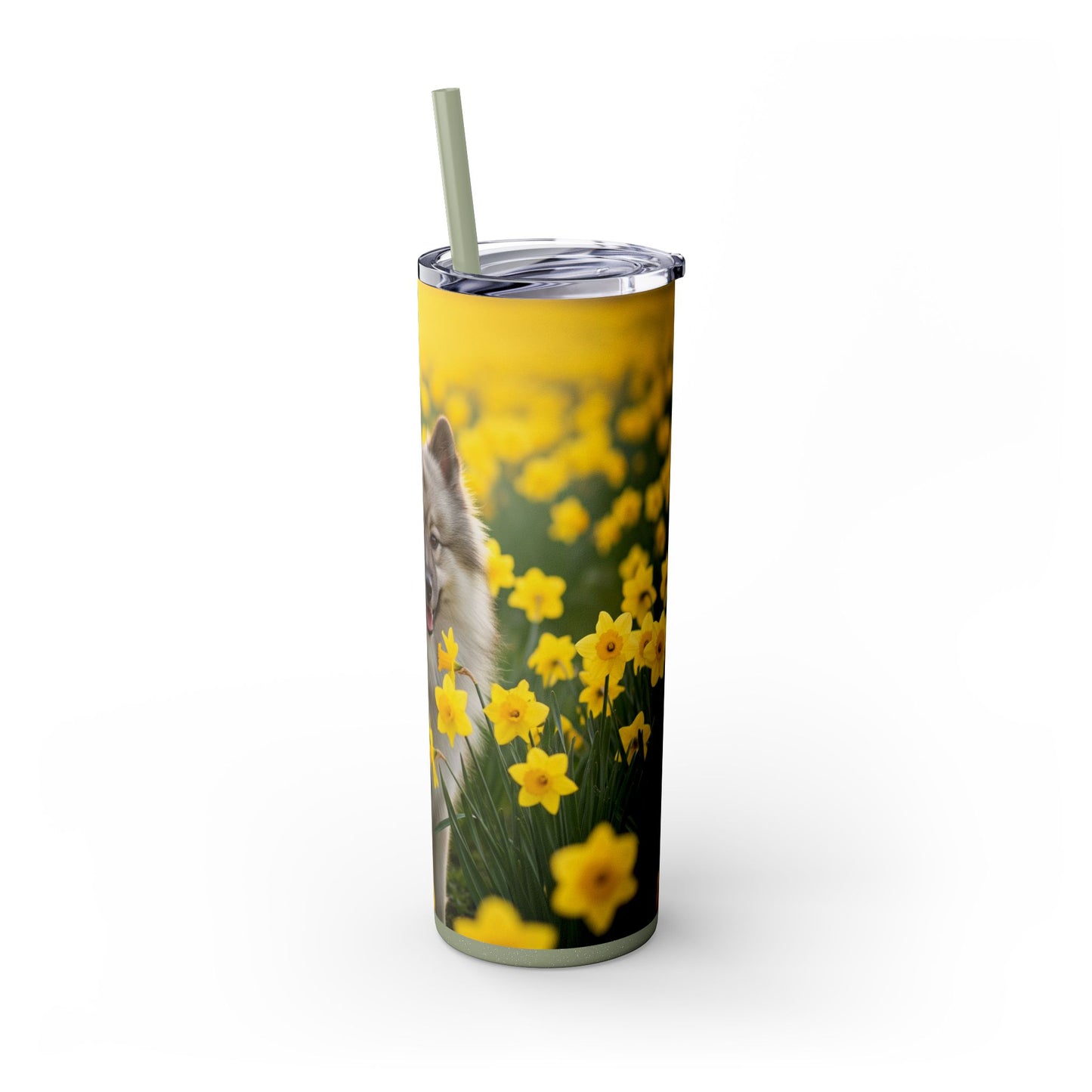 Keeshond Tumbler with Straw, 20oz