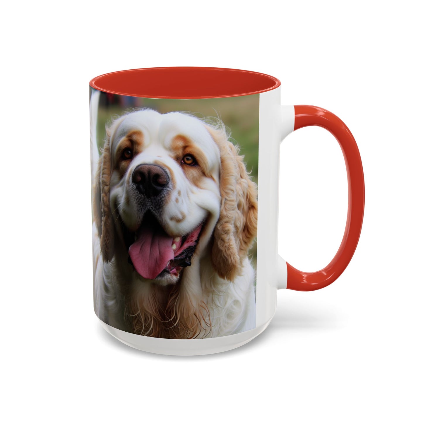 Clumber Spaniel Accent Coffee Mug - Perfect Gift for Dog Lovers