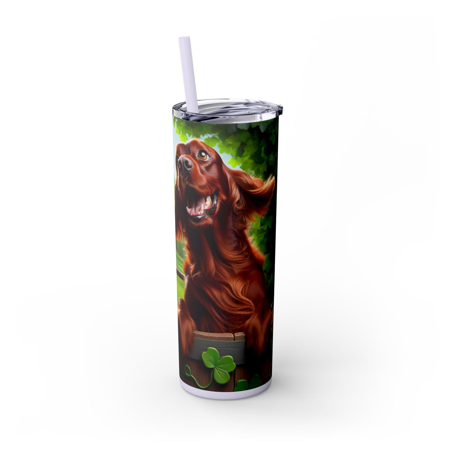 Irish Setter Tumbler with Straw, 20oz