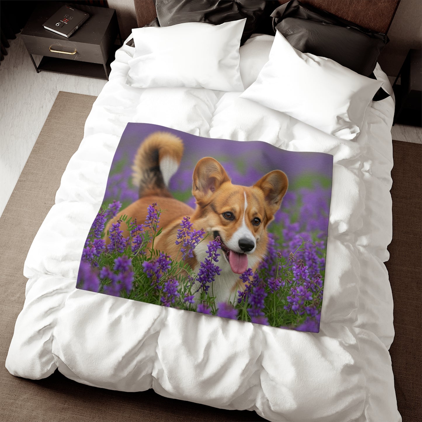 Cardigan Welsh Corgi Sweatshirt Blanket