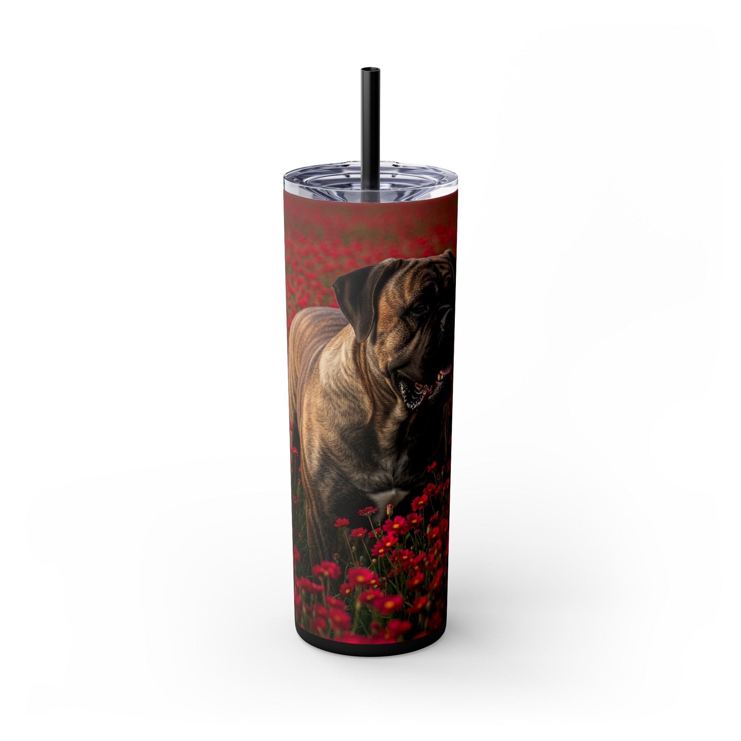 Bullmastiff Tumbler with Straw, 20oz