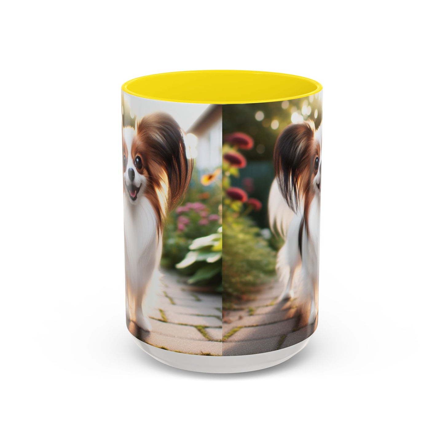Papillon Accent Coffee Mug - Perfect Gift for Dog Lovers