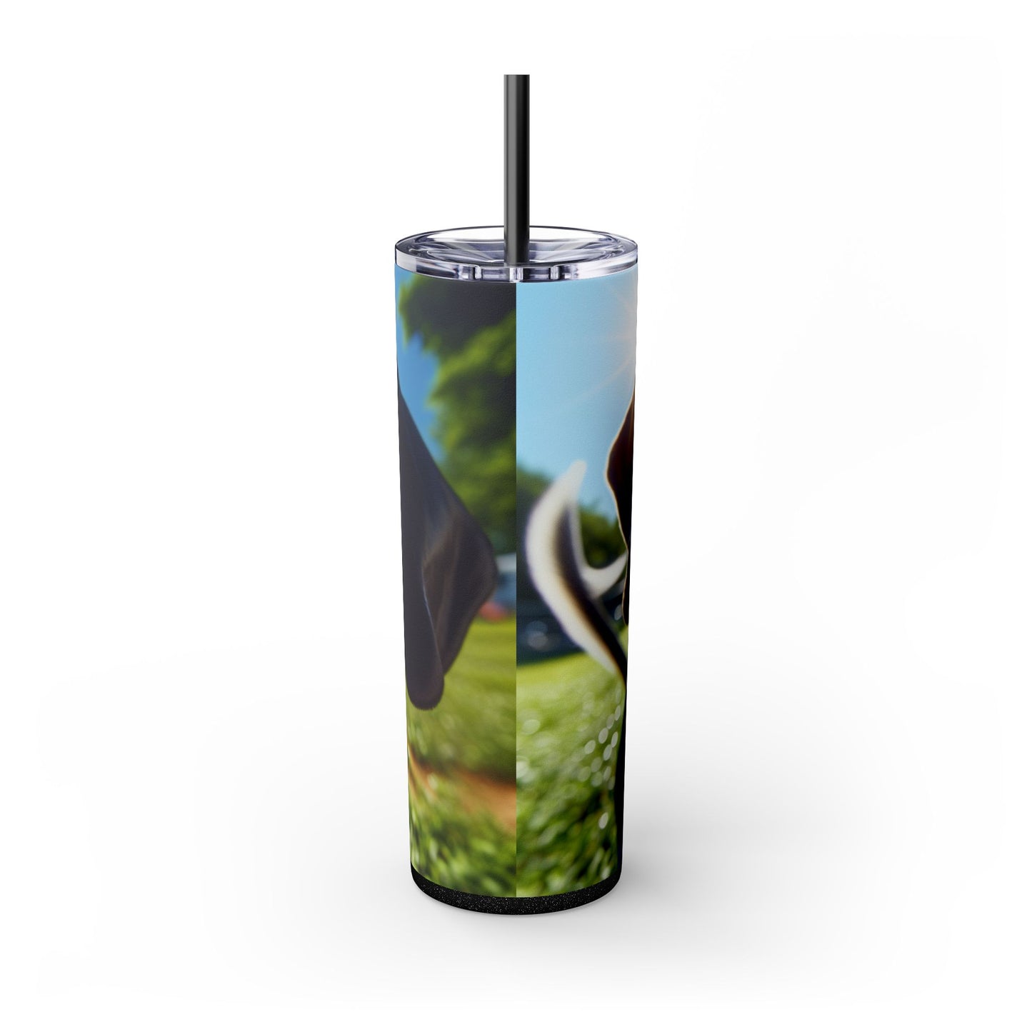 Bluetick Coonhound Tumbler with Straw, 20oz
