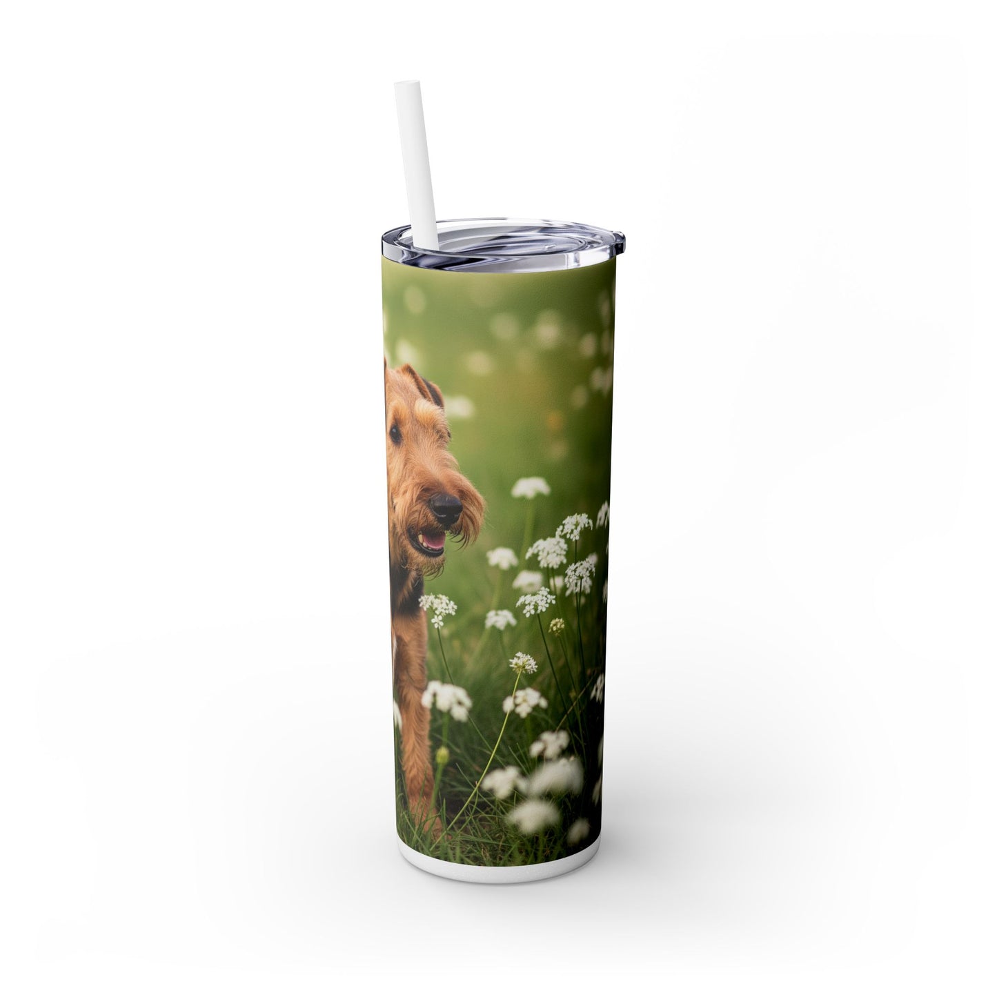 Lakeland Terrier Tumbler with Straw, 20oz