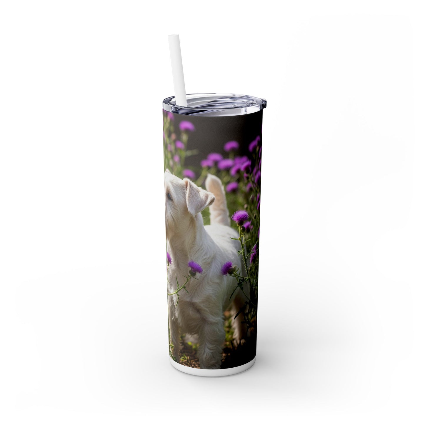 Sealyham Terrier Tumbler with Straw, 20oz
