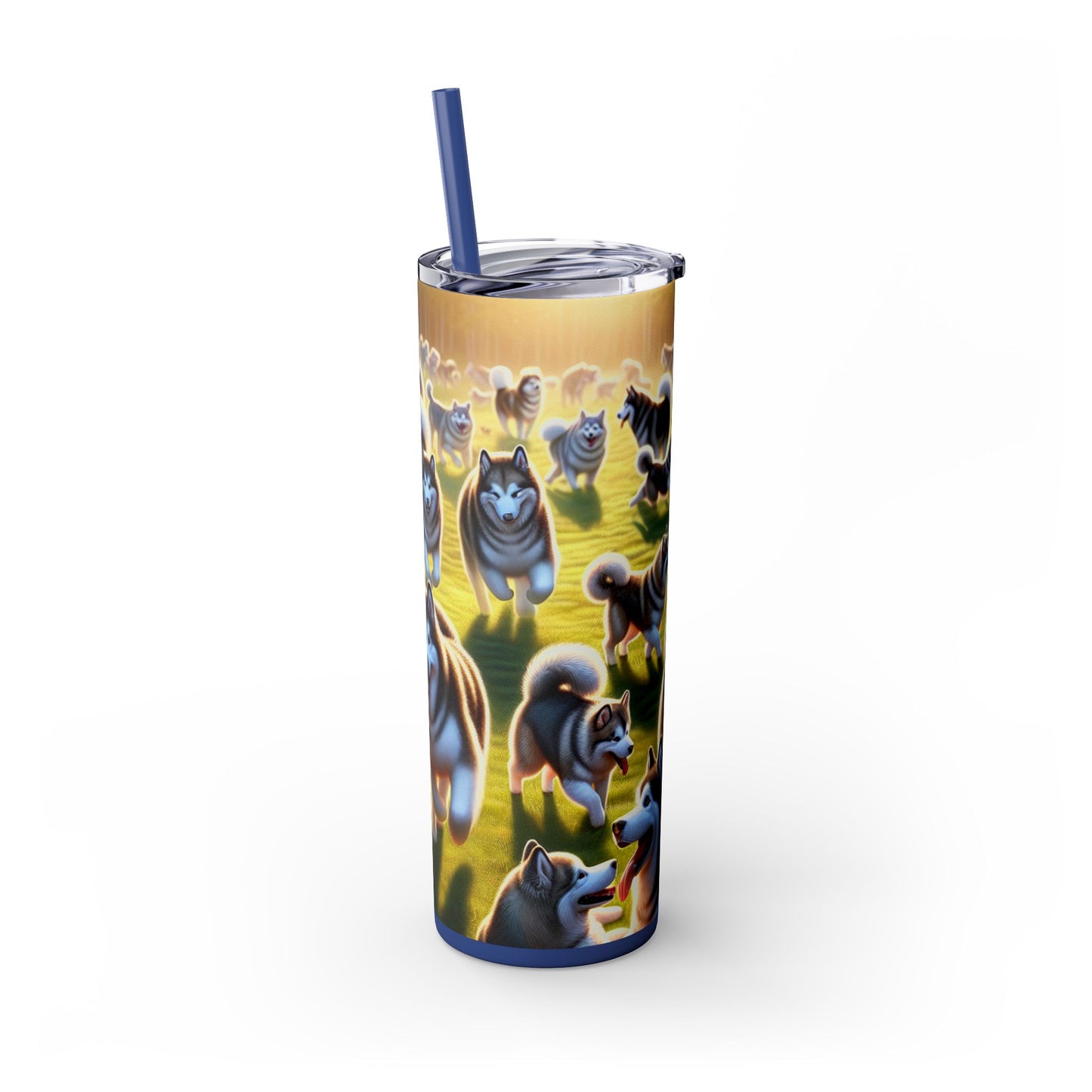 Alaskan Malamute Tumbler with Straw, 20oz