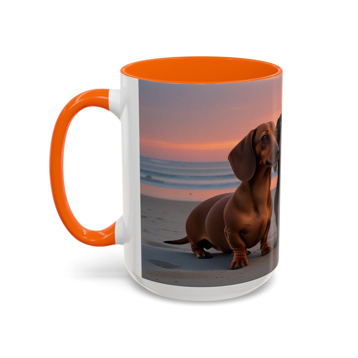 Dachshund Love Accent Coffee Mug - Perfect Gift for Dog Lovers
