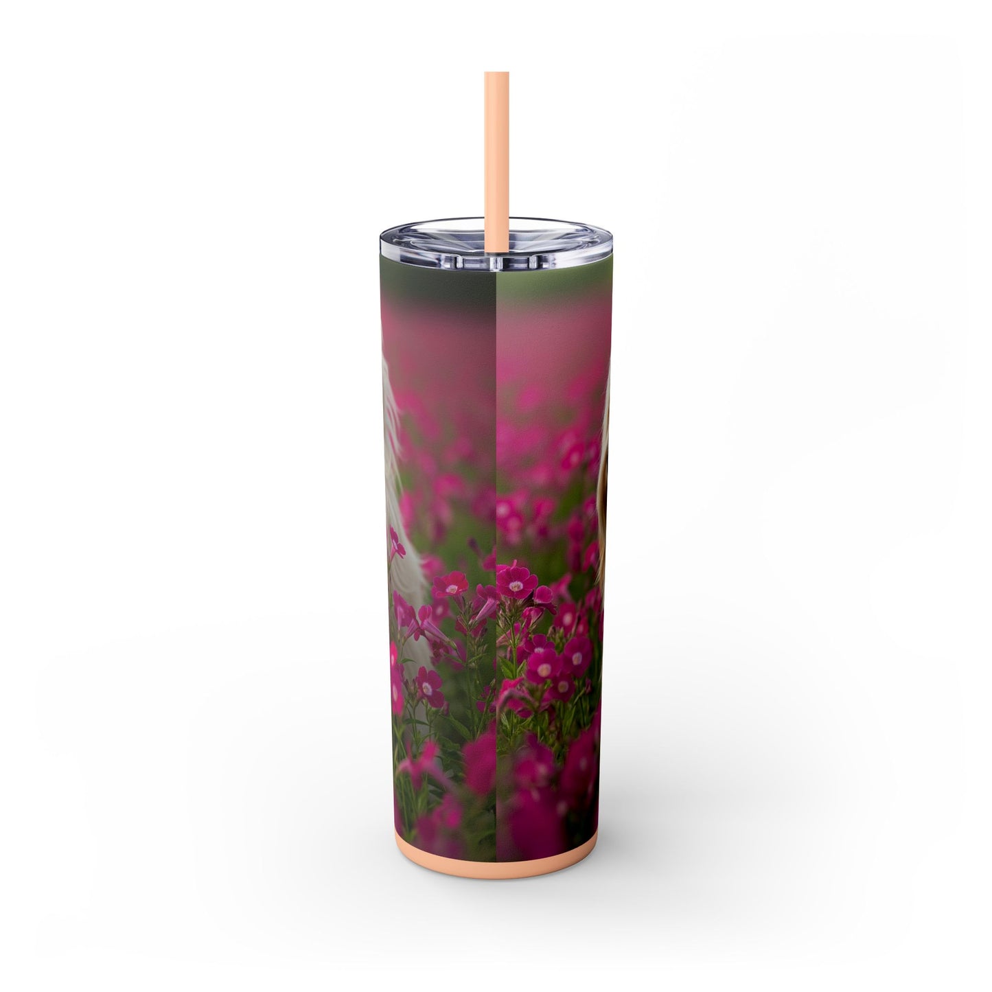 Tibetan Terrier Tumbler with Straw, 20oz