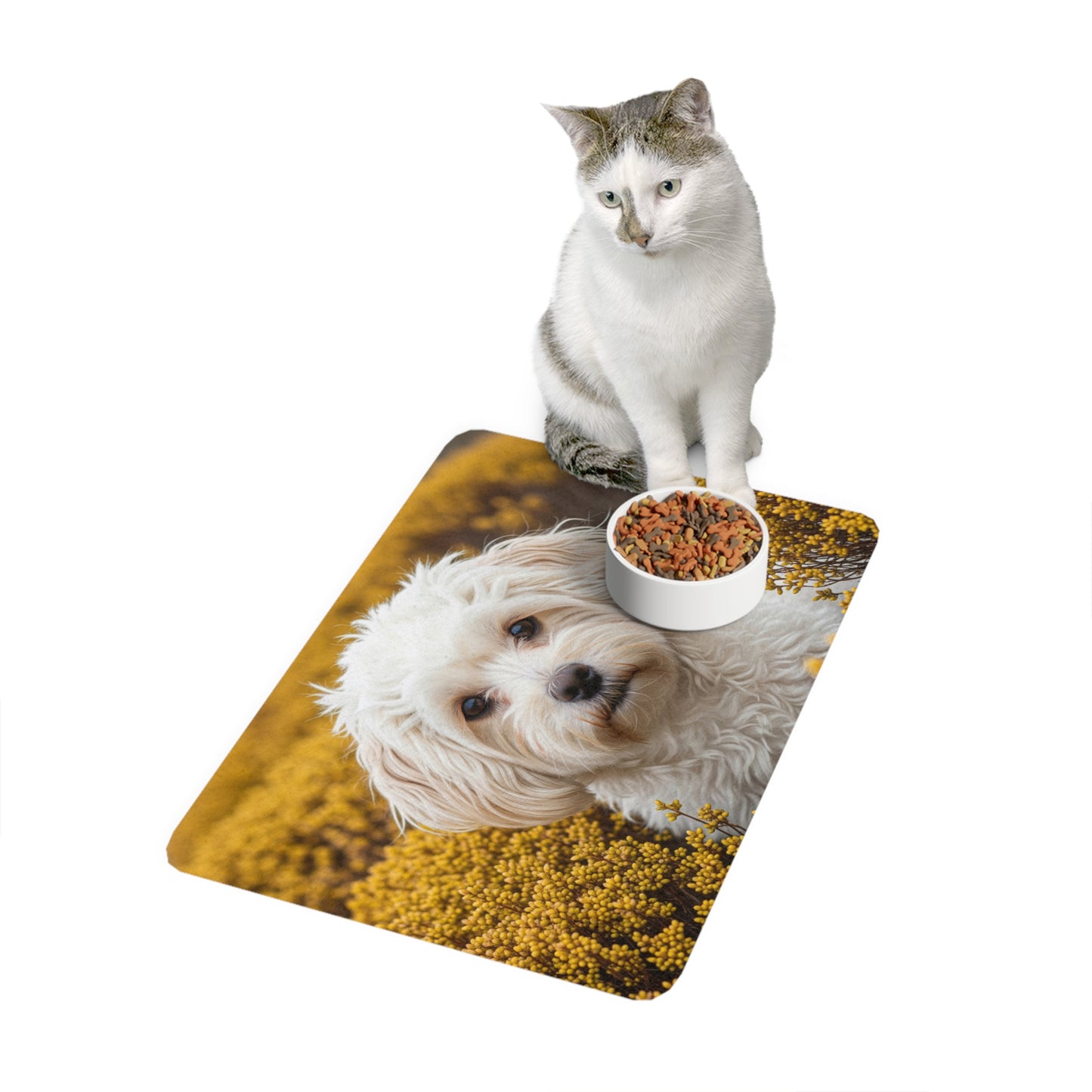 Pet Food Mat (12x18) - Maltipoo