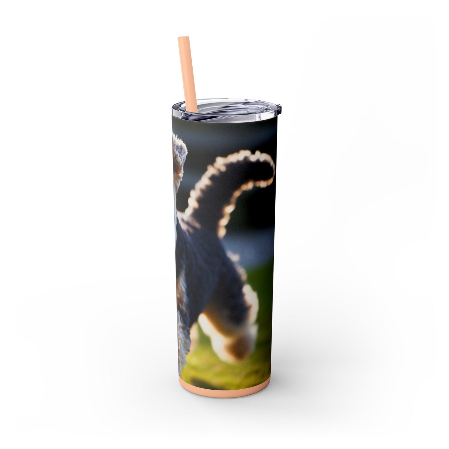 Lakeland Terrier Skinny Tumbler with Straw, 20oz