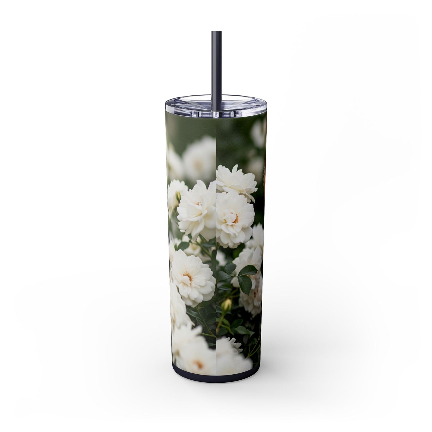Yorkshire Terrier Skinny Tumbler with Straw, 20oz