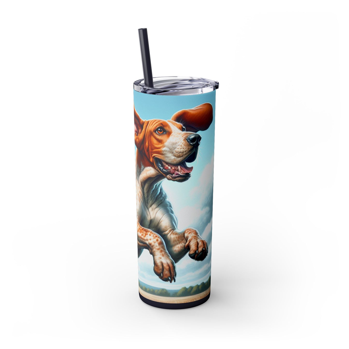 American English Coonhound Tumbler with Straw, 20oz