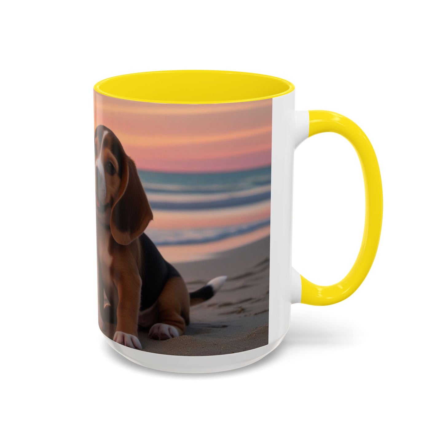 Beagle Love Accent Coffee Mug - Perfect Gift for Dog Lovers