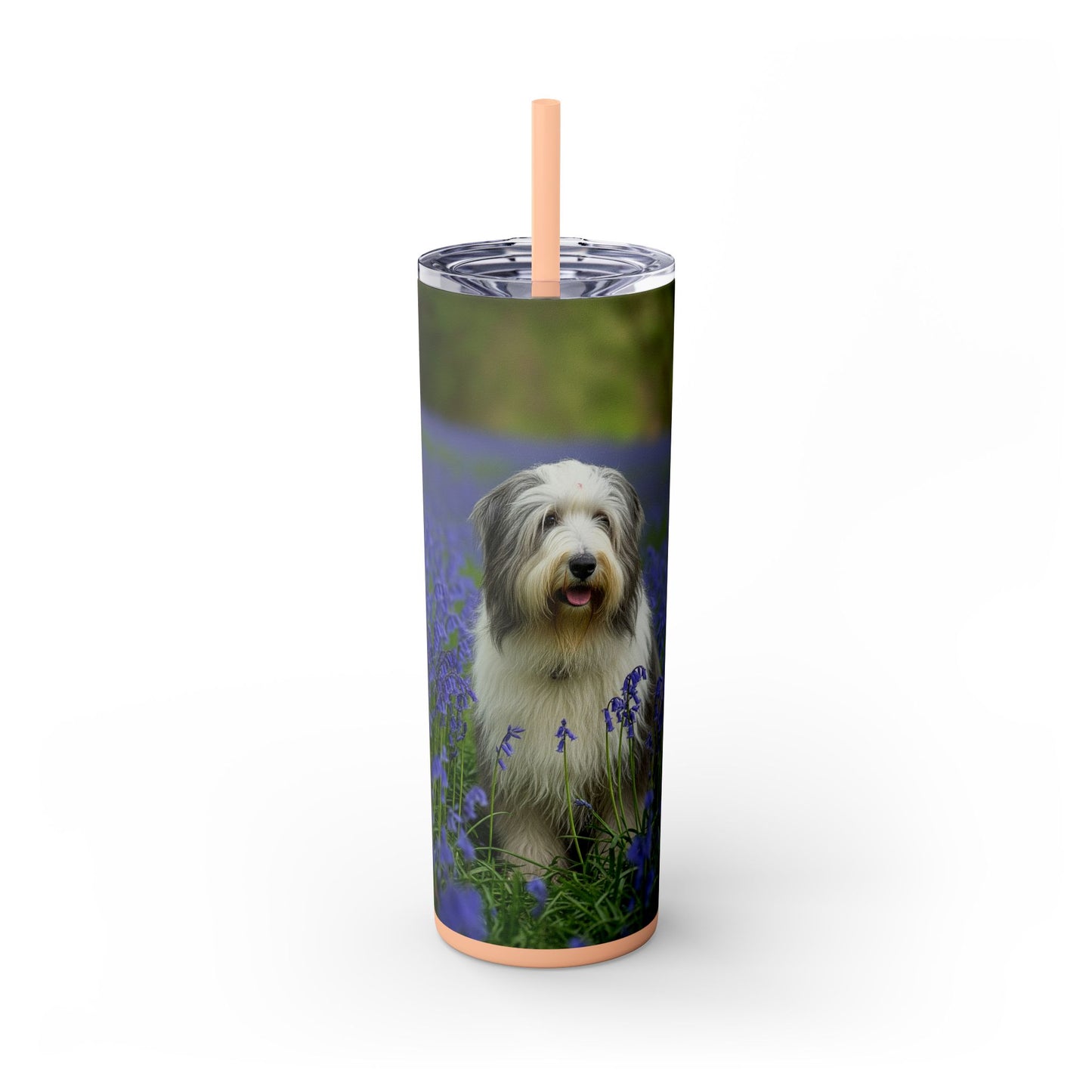 Bearded Collie Tumbler with Straw, 20oz