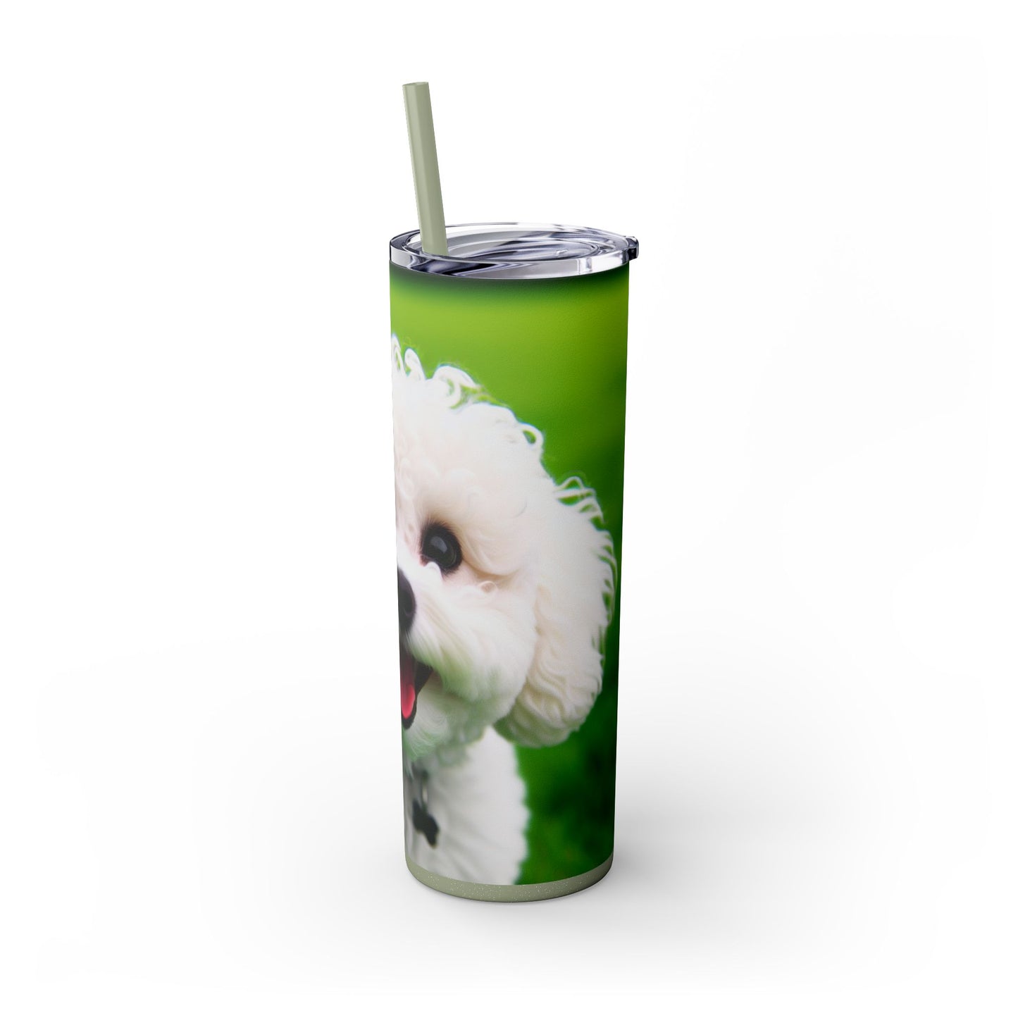 Bichonpoo Tumbler with Straw, 20oz