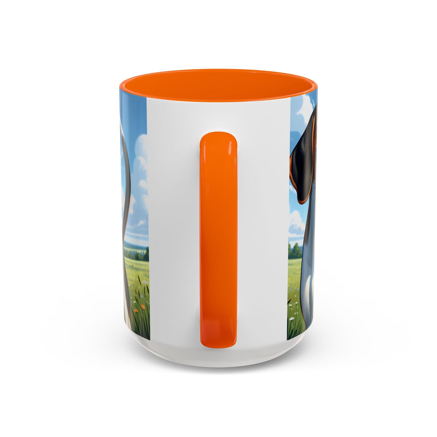 Treeing Walker Coonhound Accent Coffee Mug - Perfect Gift for Dog Lovers