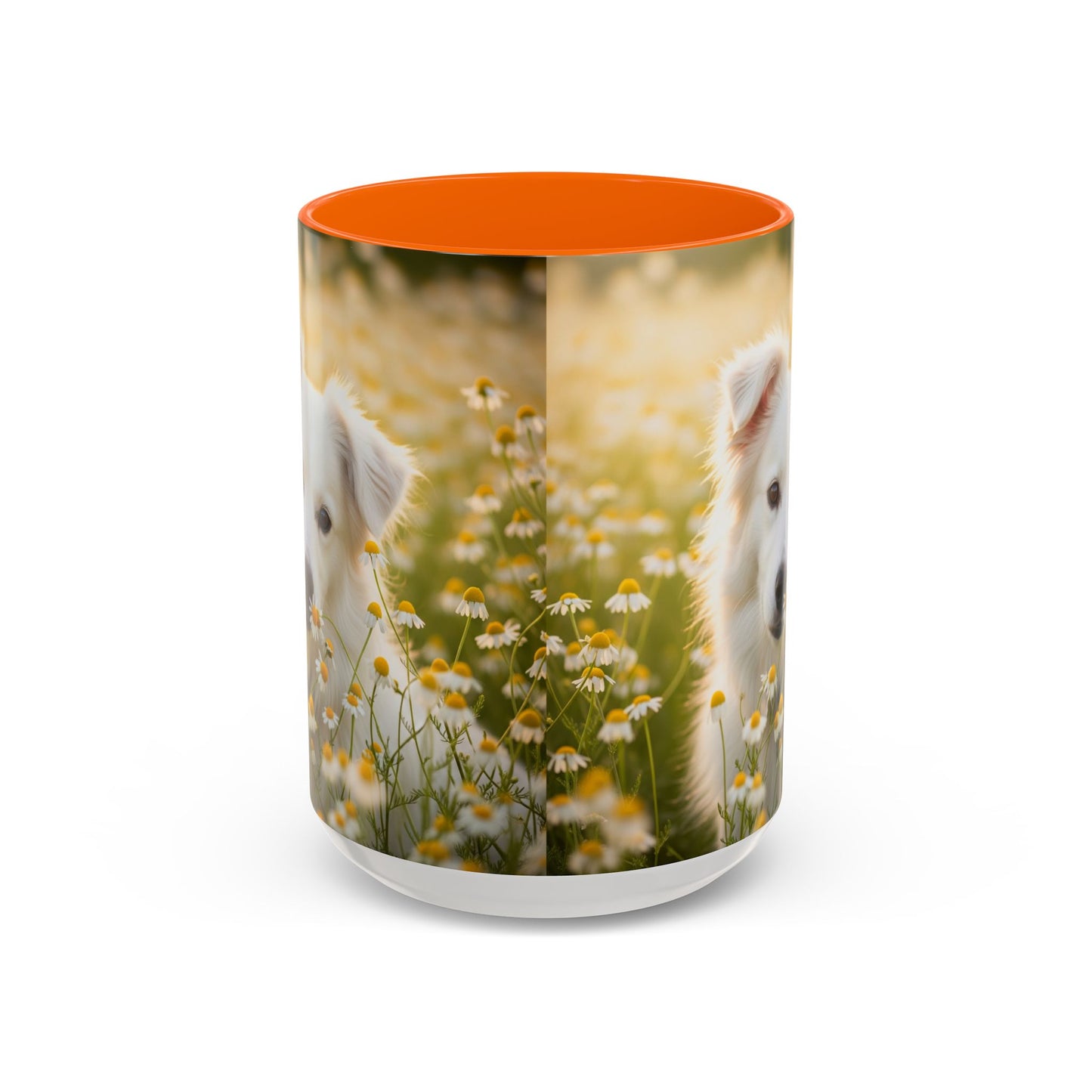 Russkaya Tsvetnaya Bolonka Accent Coffee Mug - Perfect Gift for Dog Lovers