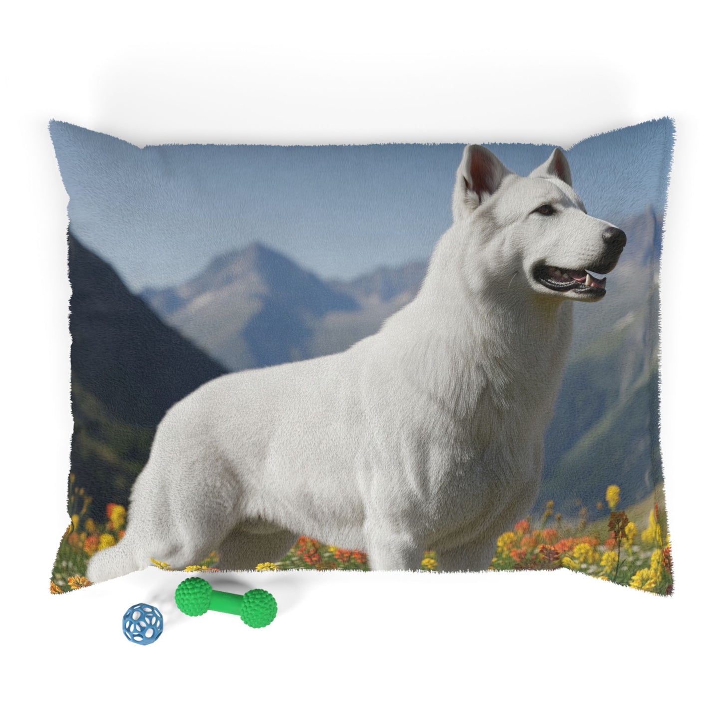 White Swiss Shepherd Dog Pet Bed