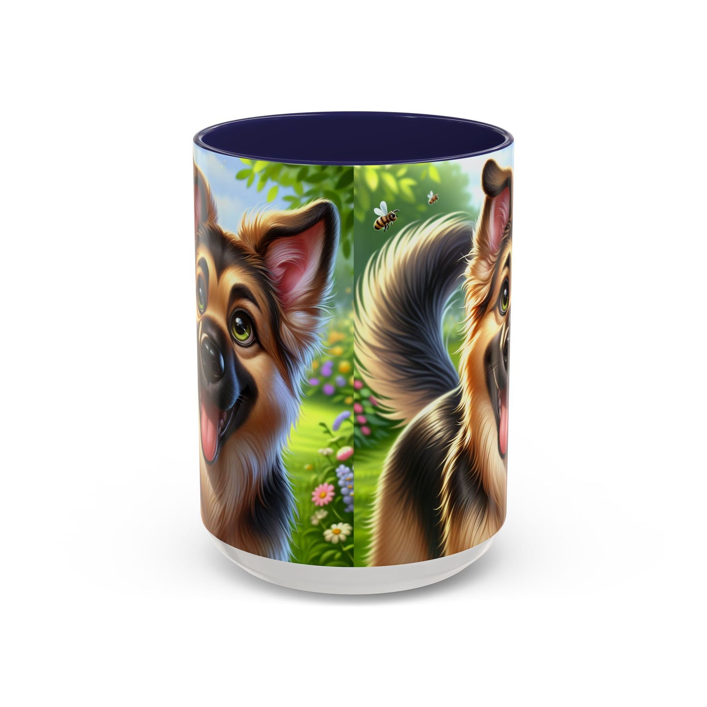 German Shepherd Accent Coffee Mug - Perfect Gift for Dog Lovers