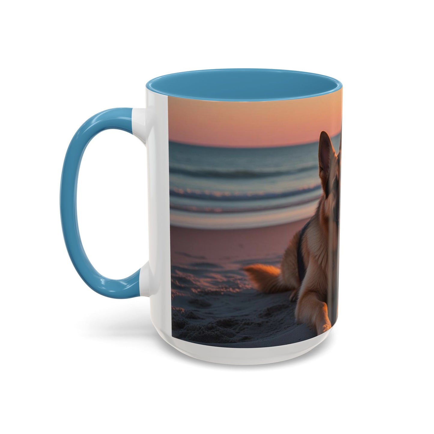 German Shepherd Love Accent Coffee Mug - Perfect Gift for Dog Lovers