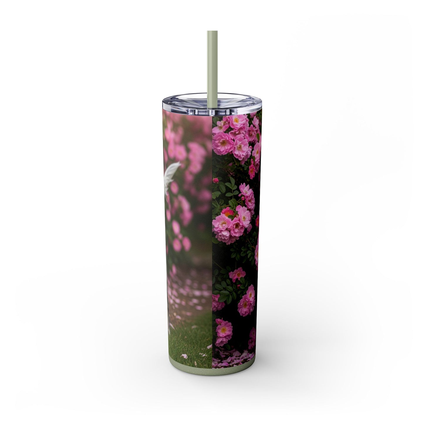 Blue Picardy Spaniel Tumbler with Straw, 20oz