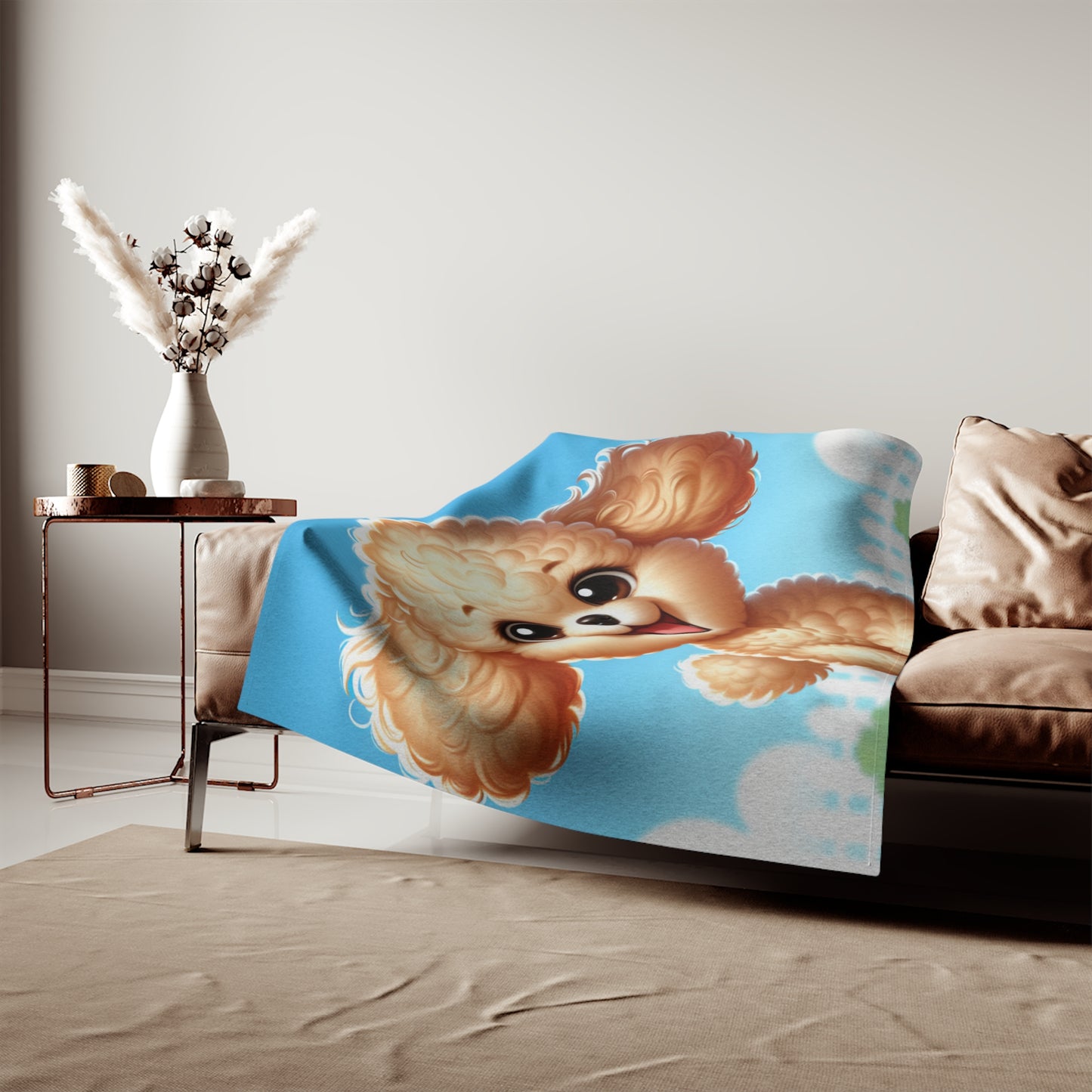 Miniature Poodle Sweatshirt Blanket