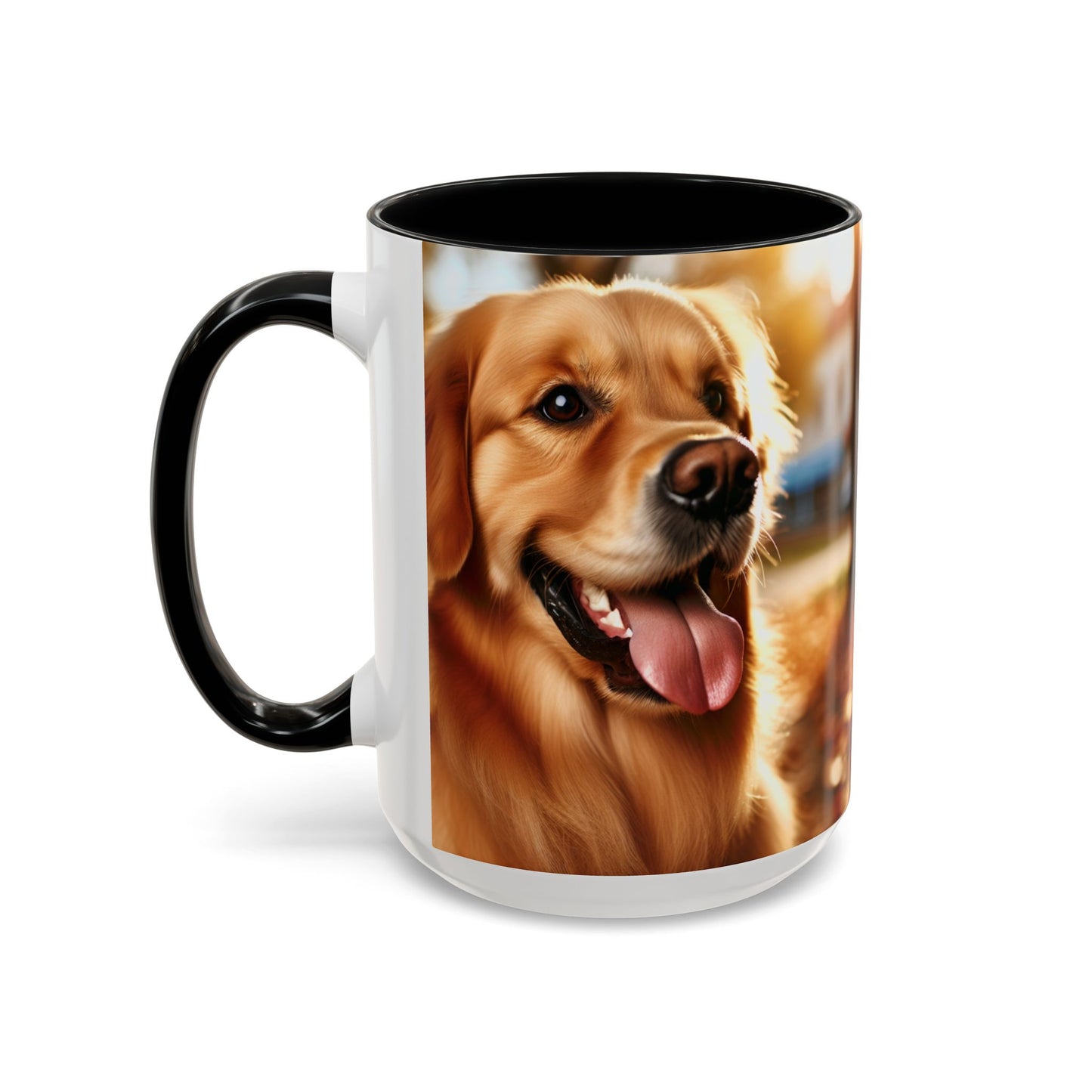 Golden Retriever Accent Coffee Mug - Perfect Gift for Dog Lovers