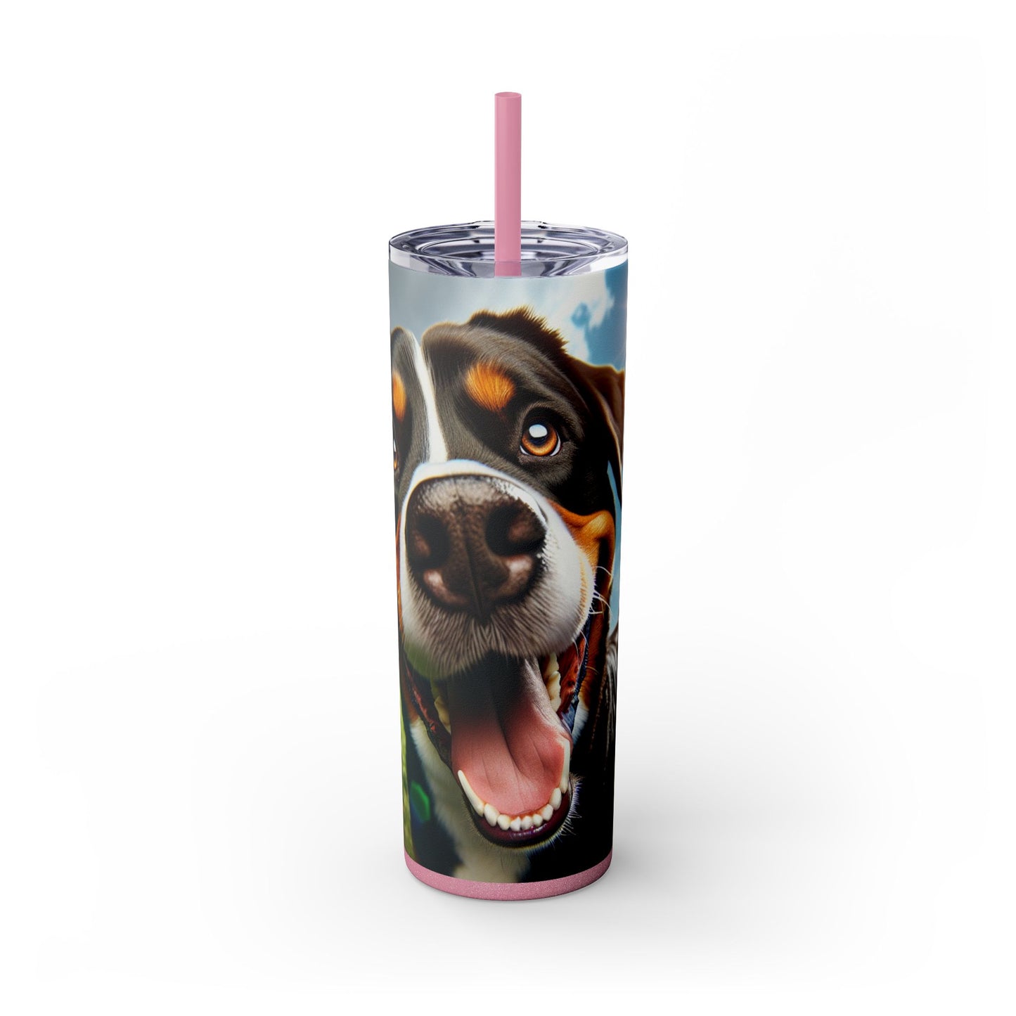 Greater Swiss Mountain Dog Tumbler with Straw, 20oz