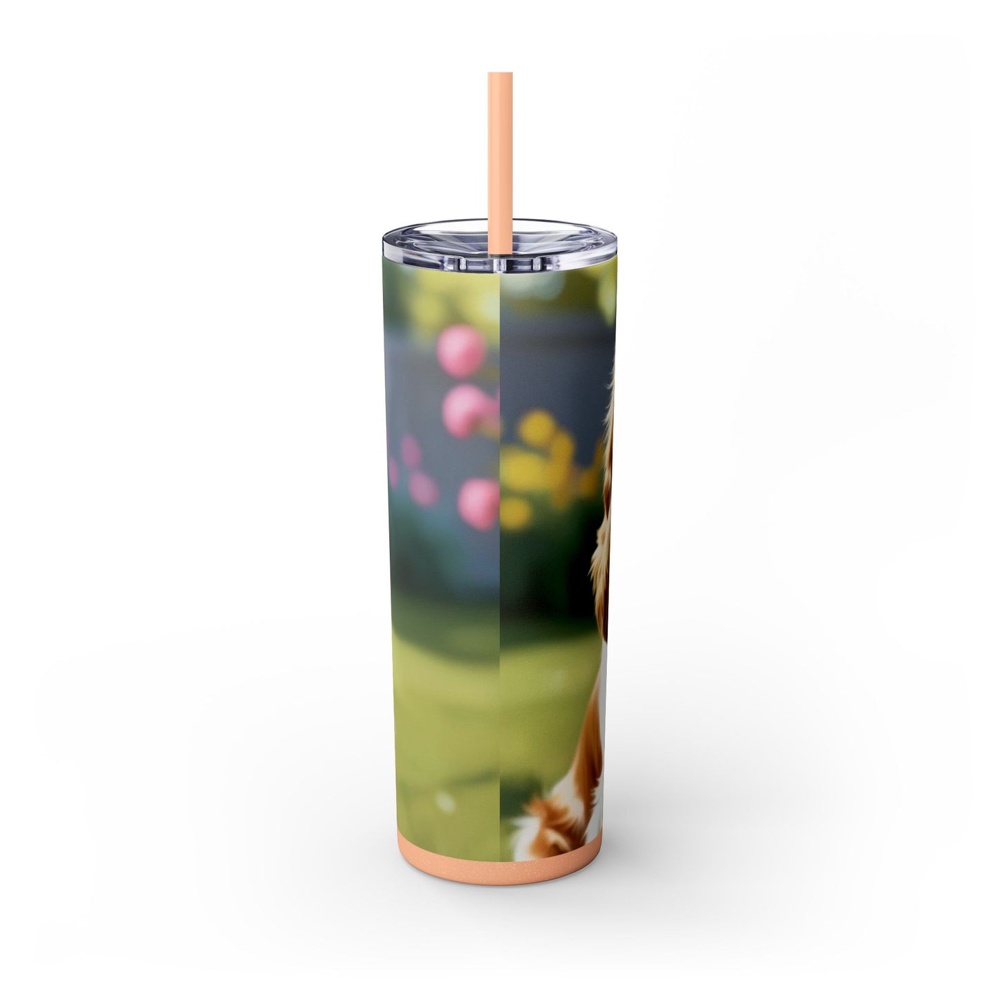 King Charles Spaniel Tumbler with Straw, 20oz