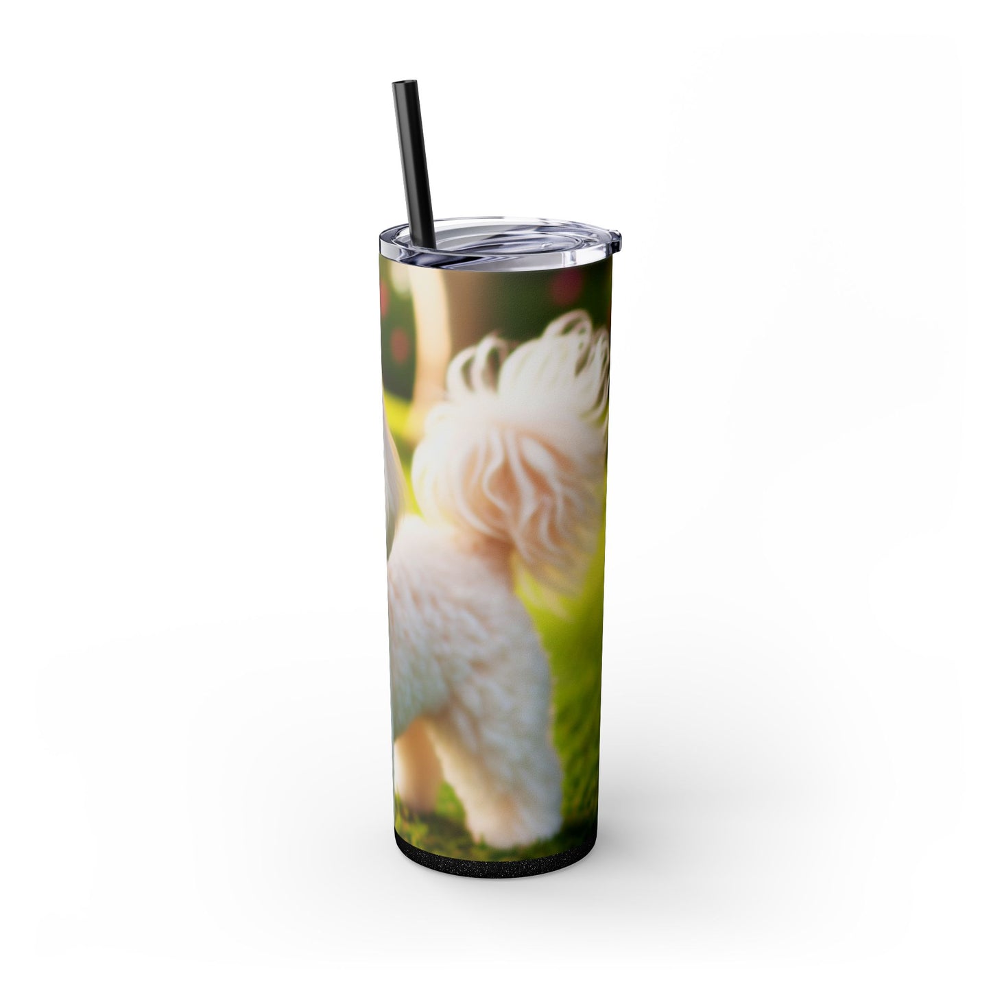 Maltipoo Tumbler with Straw, 20oz