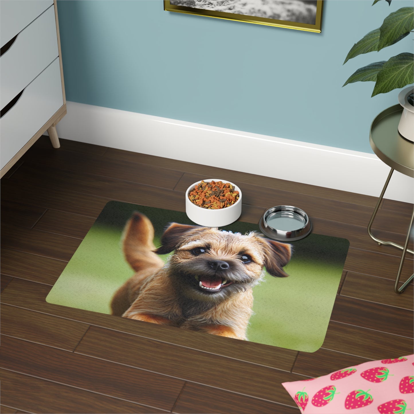Pet Food Mat (12x18) - Border Terrier