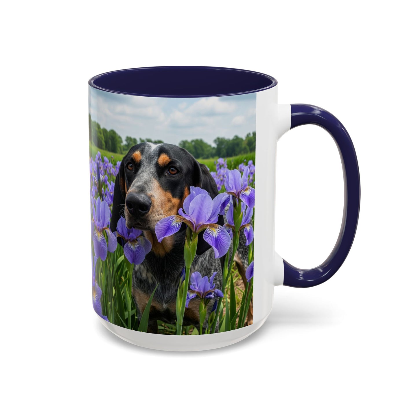 Bluetick Coonhound Accent Coffee Mug - Perfect Gift for Dog Lovers