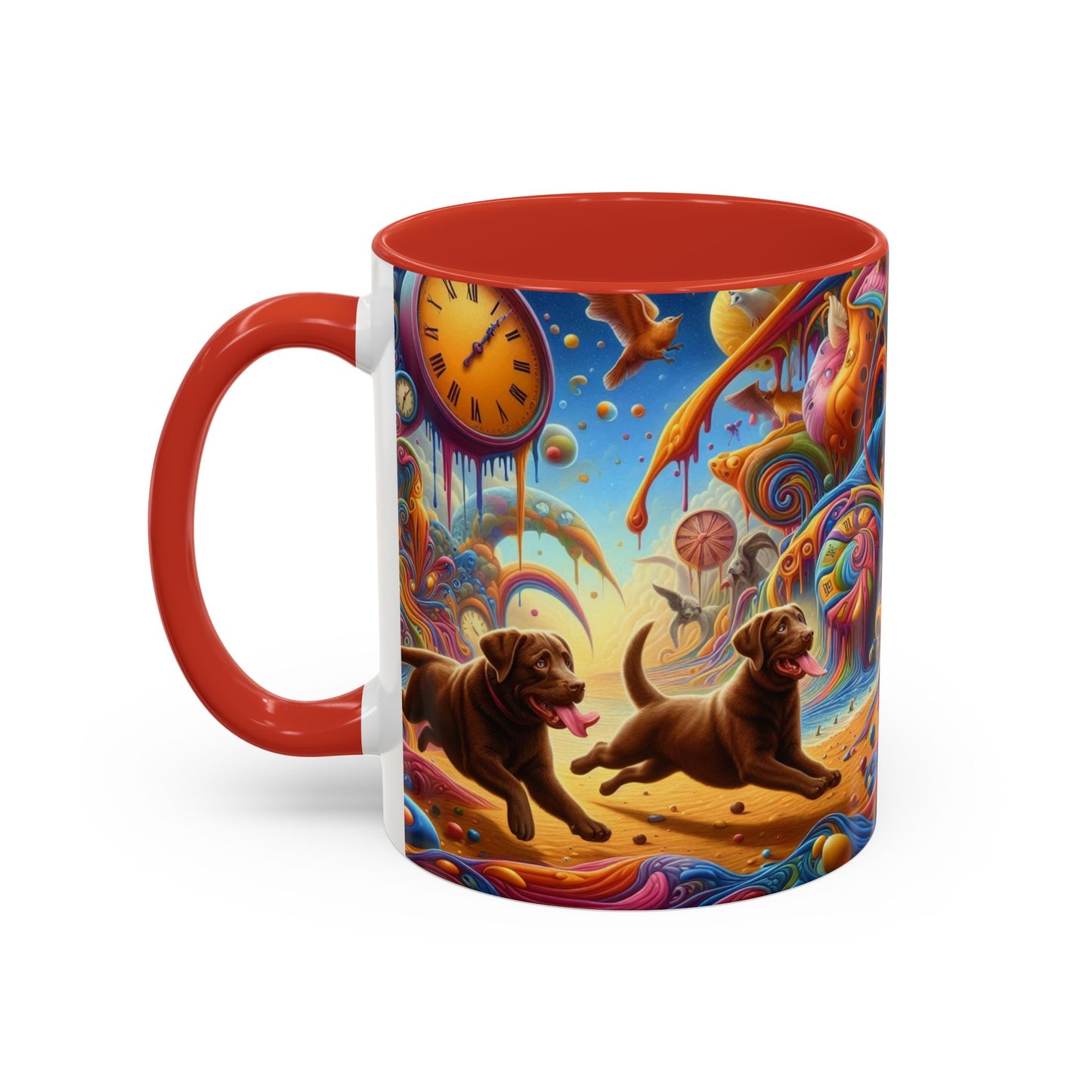 Chocolate Labrador Accent Coffee Mug - Perfect Gift for Dog Lovers
