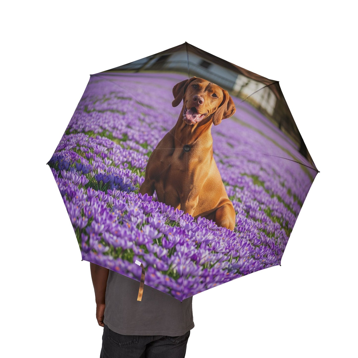 48" Semi-Automatic Umbrella – Windproof Large Travel Rain Umbrella